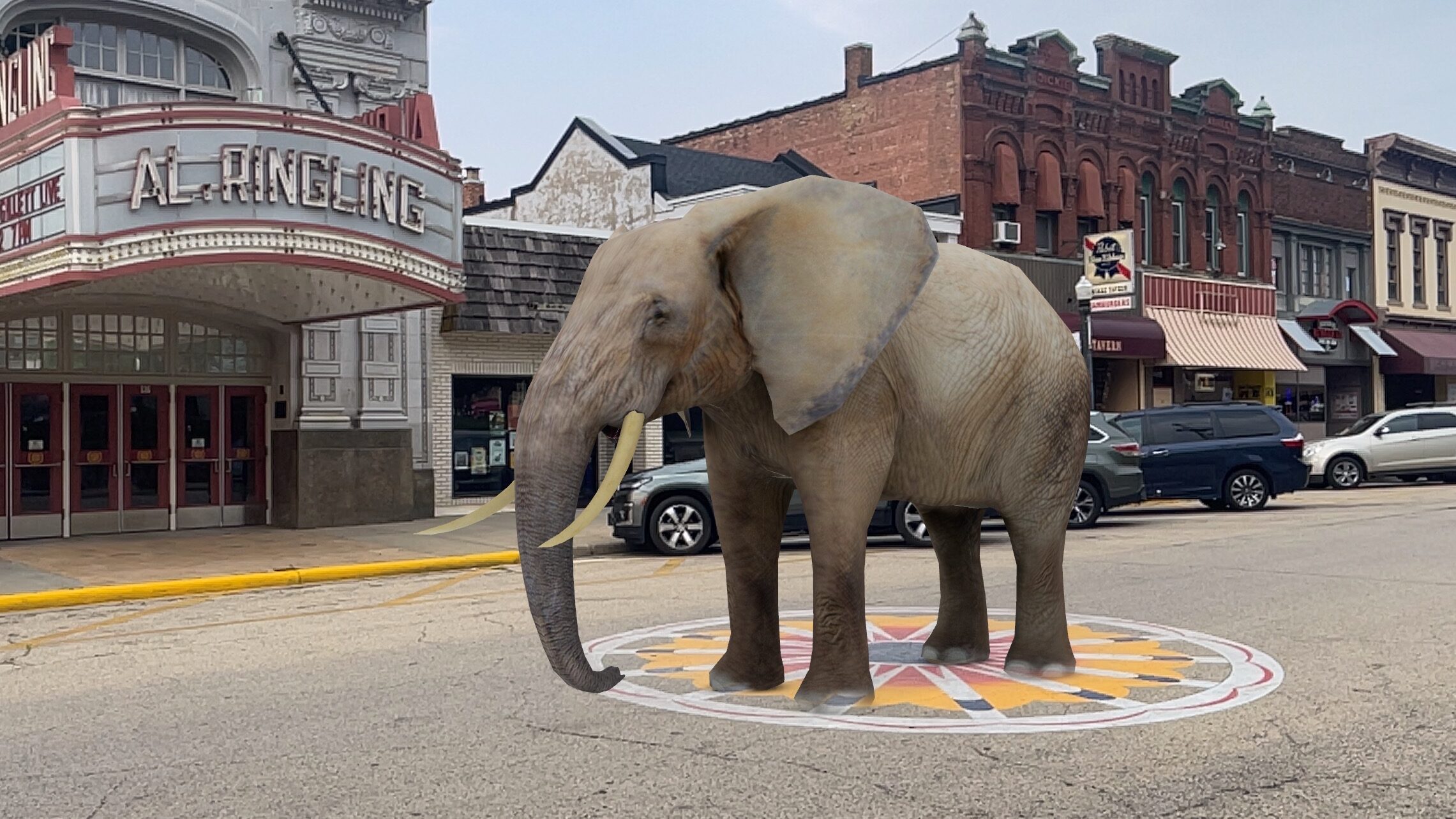 AR Elephants by Aspect Multimedia's Mural Agency
