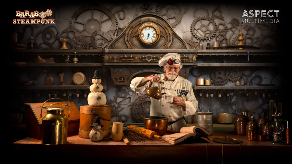 Steam Punk Chef AR Shoot Final Composition